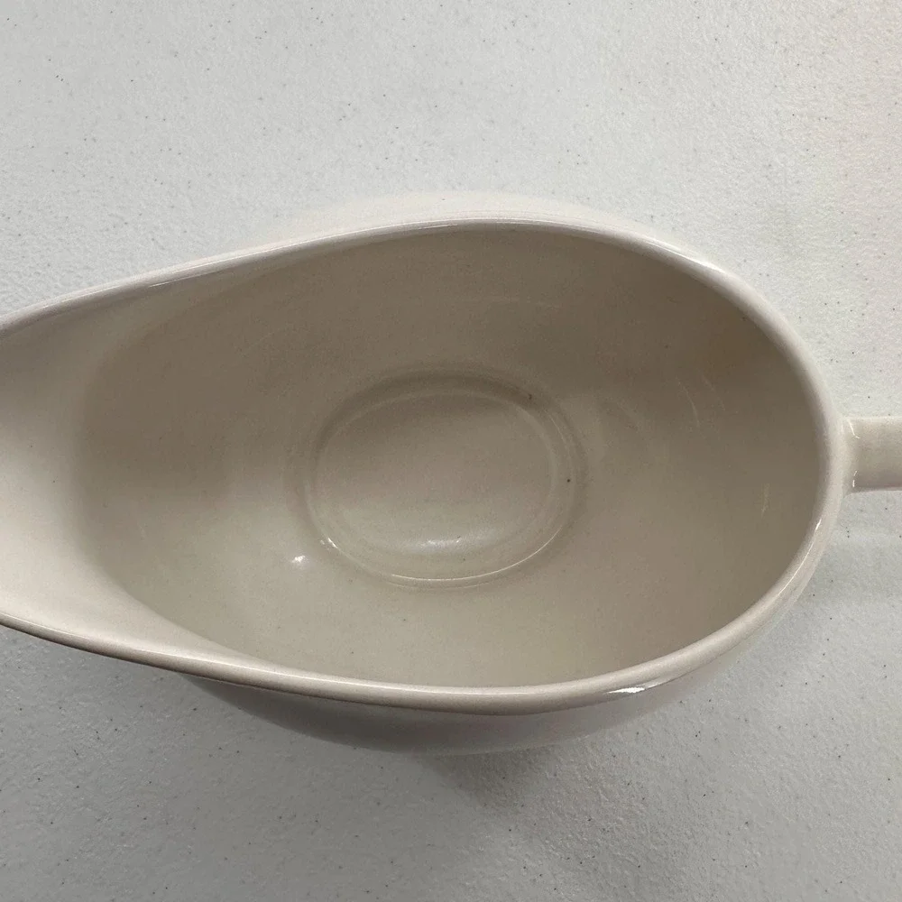 Vintage Pier 1 Ceramic Cream Pitcher Beige Glaze Gravy Sauce Ivory Farmhouse‎